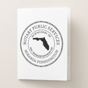 Florida Notary Services Pocket Folder