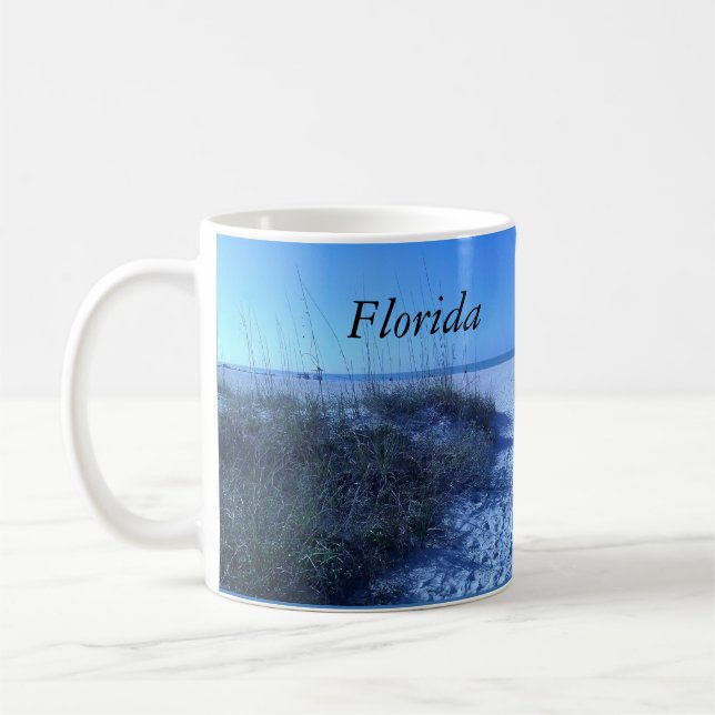 FLORIDA OCEAN BEACH COFFEE MUG (Left)