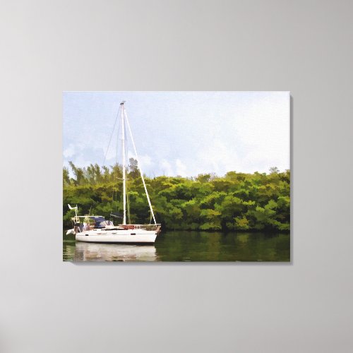 Florida On Quiet Waters Canvas Print