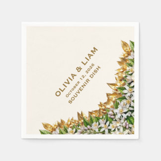 Florida Orange Blossom Wedding Napkin