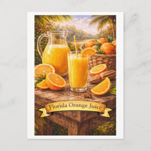 Florida Orange Juice (American Food Series) Postcard