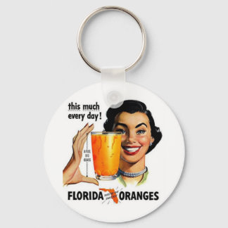 Florida Orange Juice Keychain