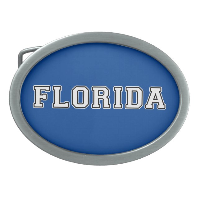 Florida Oval Belt Buckle (Front)
