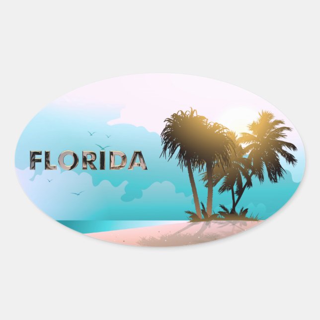 Florida Oval Sticker (Front)