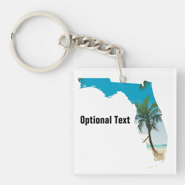 Florida Palm Trees Lisa Keychain (Front)