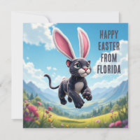 Florida panther with rabbit ears