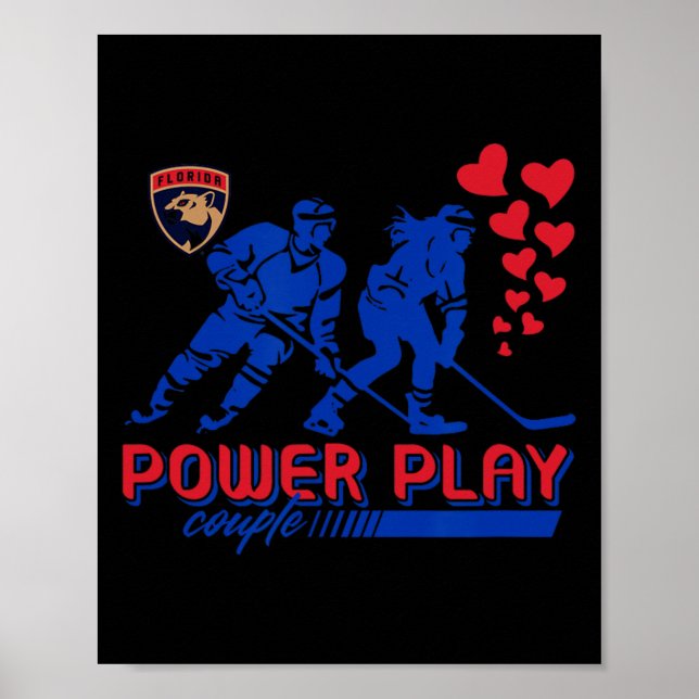 Florida Panthers Valentine Power Play Couple Nhl  Poster (Front)