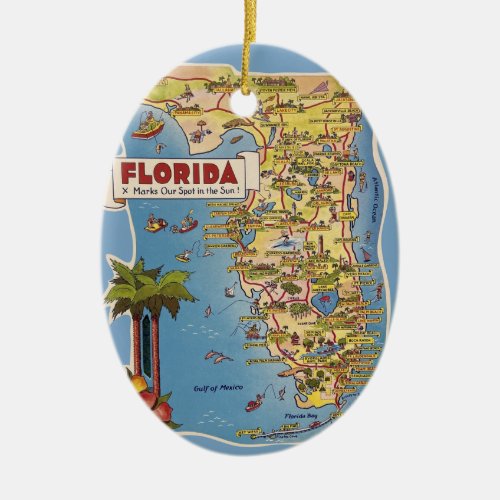 Florida Paradise Custom Ornament