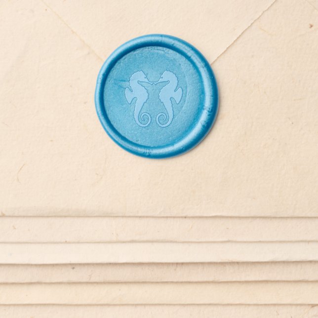 Florida Passport Seahorse Wax Seal Sticker (Front)