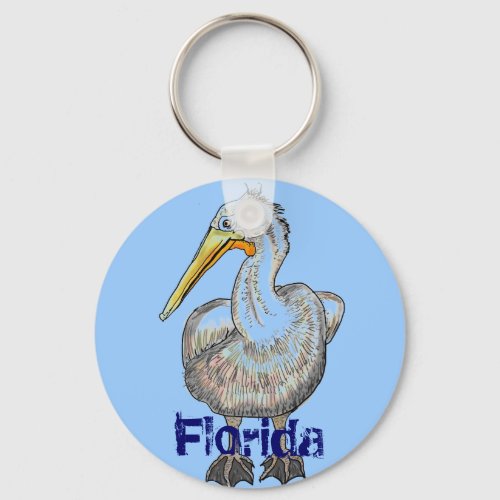 Florida Pelican keychain