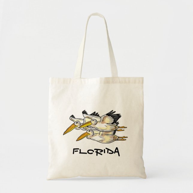 Florida pelicans resuable bag (Front)