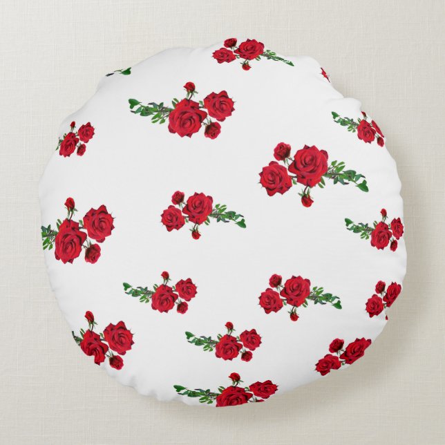 Florida Pillow Red Roses (Back)