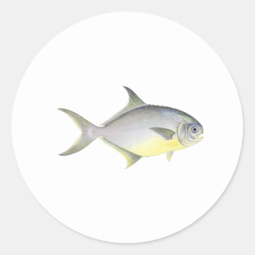 Florida Pompano Classic Round Sticker