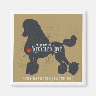 Florida Poodle Rescue 25 years magnet