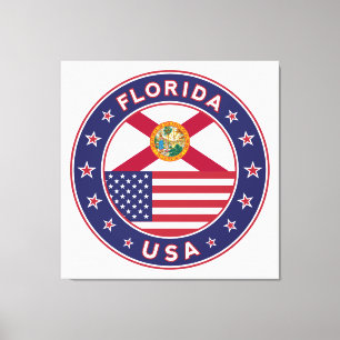 Florida, poster, canvas, squared, big, canvas print