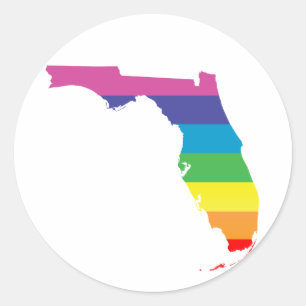 florida pride. classic round sticker