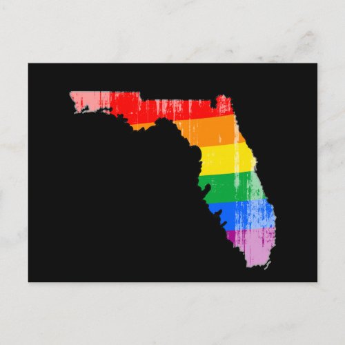 FLORIDA PRIDE _ DISTRESSED _png Postcard