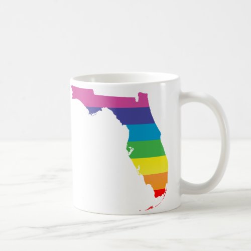 florida pride striped coffee mug