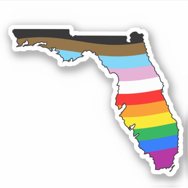 Florida Progress Pride Sticker (Front)