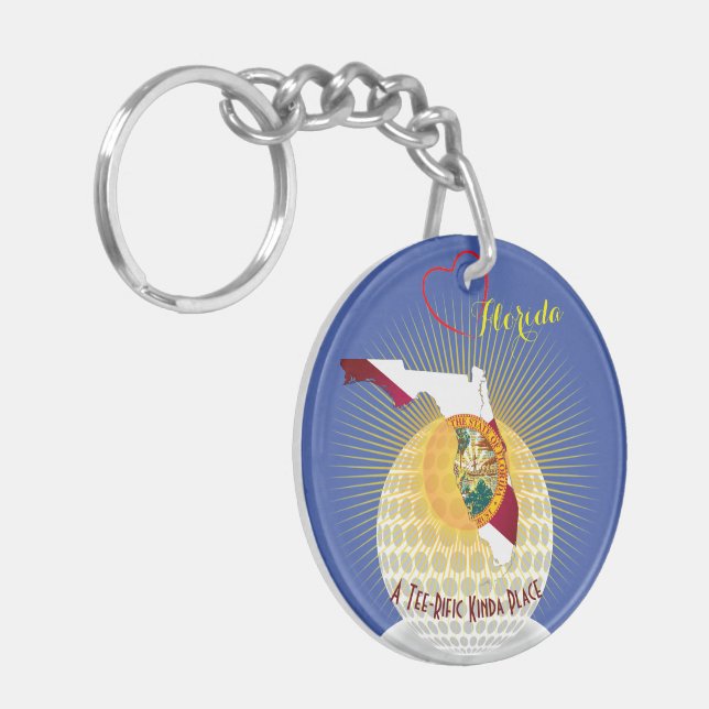 Florida Promotional Gift Idea  Keychain (Front Left)