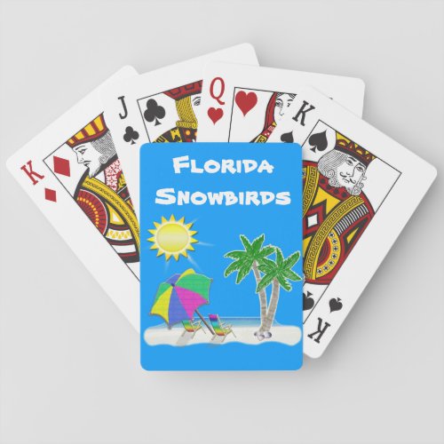Florida Retirement Gifts Grandparents Retiring Playing Cards