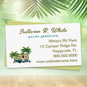 Florida RV Sales Camping Travel Trailer  Business Card