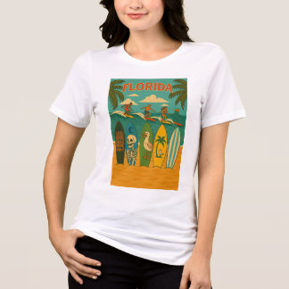 Florida Sand and Surfboards Design  Tri-Blend Shirt
