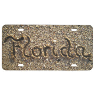 Florida Sand License Plate