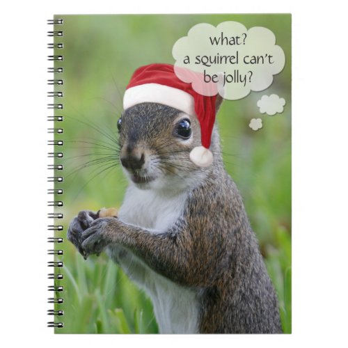 Florida Santa Squirrelâ Fun Christmas Holiday Notebook