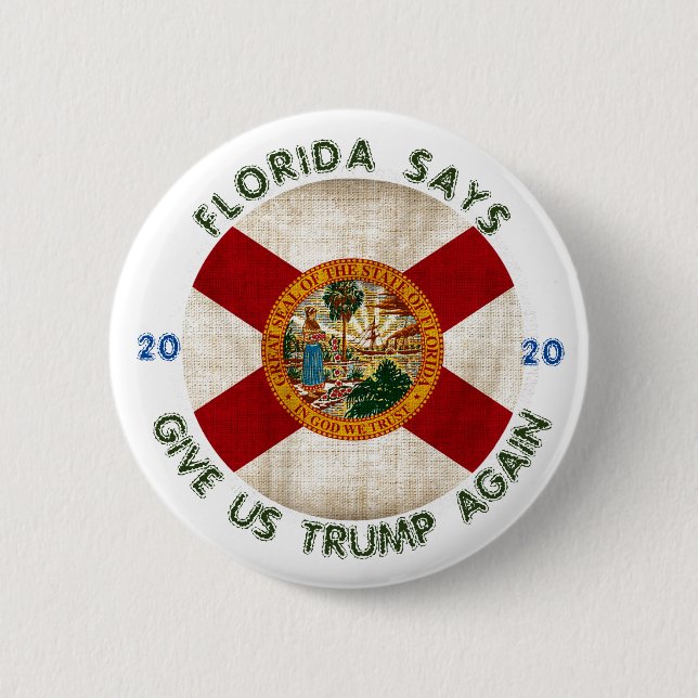 Florida says button (Front)