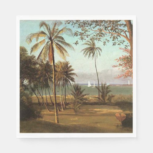 Florida Scene _ Albert Bierstadt artist Napkins