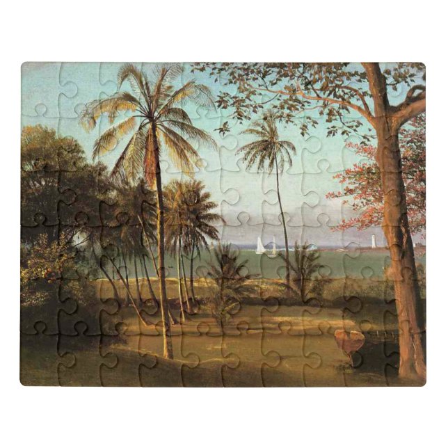 Florida Scene by Albert Bierstadt Jigsaw Puzzle (Puzzle Horizontal)