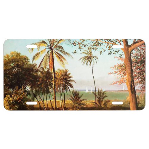 Florida Scene by Albert Bierstadt License Plate