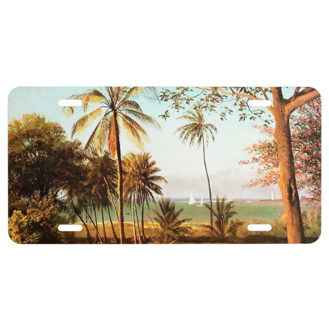 Florida Scene by Albert Bierstadt License Plate (Front)
