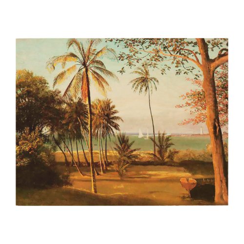 Florida Scene by Albert Bierstadt Wood Wall Decor