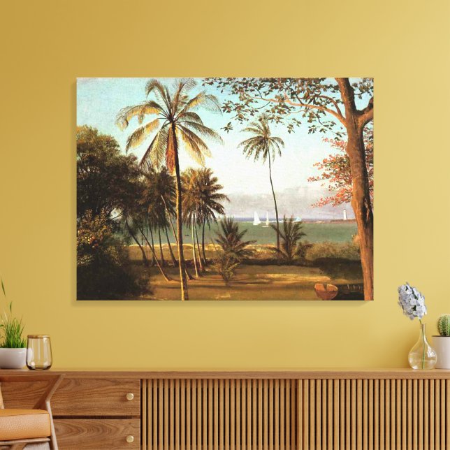 Florida Scene, fine art painting, Canvas Print (Insitu(LivingRoom))