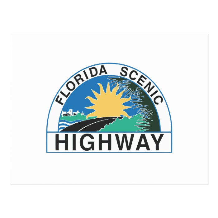 Florida Scenic Highway Road Sign Travel Post Cards