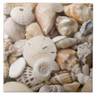 Florida Sea Shell Background - Beach Shells Custom Tile | Zazzle.com