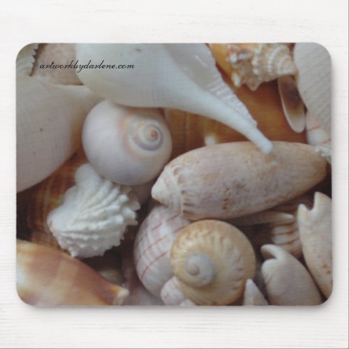 florida sea shells mouse pad