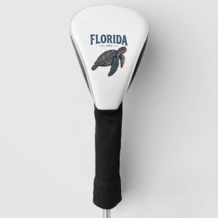 Florida Sea Turtle Vintage Engraving Graphic_1 Golf Head Cover