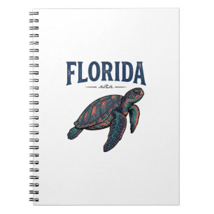 Florida Sea Turtle Vintage Engraving Graphic_1 Notebook