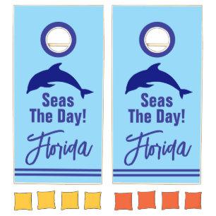 Florida "Seas The Day" Cornhole Set