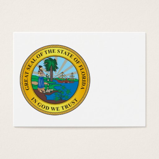 Customizable Great seal of the state of Florida Business Card Templates