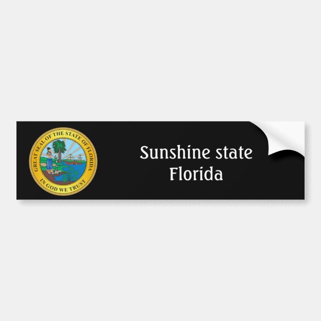 Florida sign bumper sticker (Front)