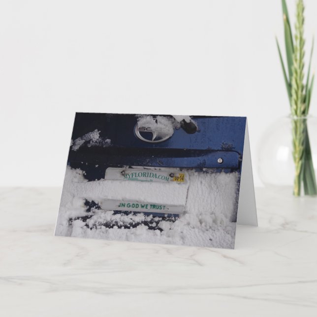 Florida Snowbird Humorous Christmas Card (Front)