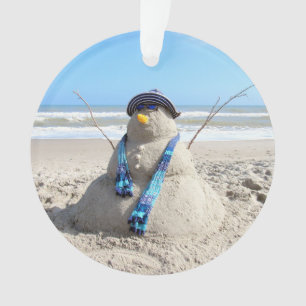 Florida Snowman - Acrylic Ornament