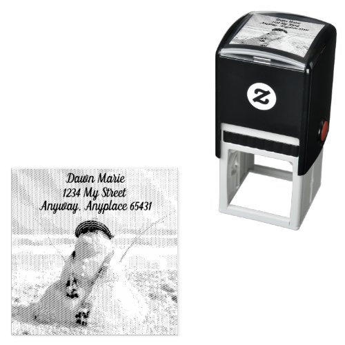 Florida Snowman  Self_inking Stamp