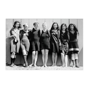 Florida Spring Break Bathing Beauties 1920 Acrylic Print