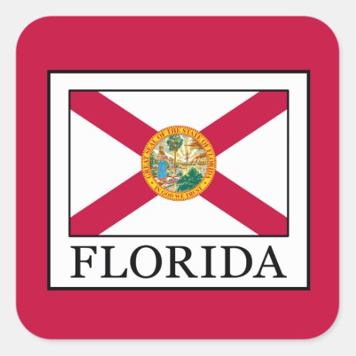 Florida Square Sticker