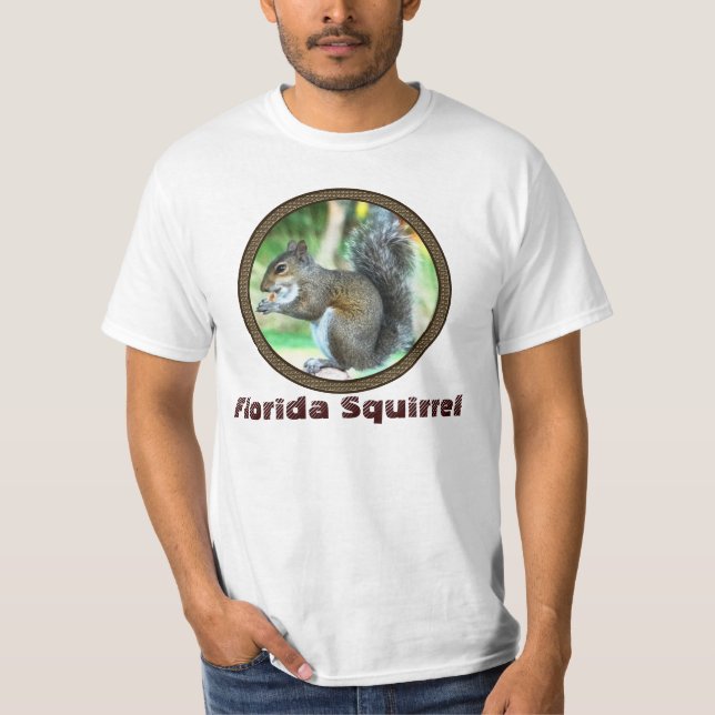 Florida Squirrel T Shirts for Men (Front)